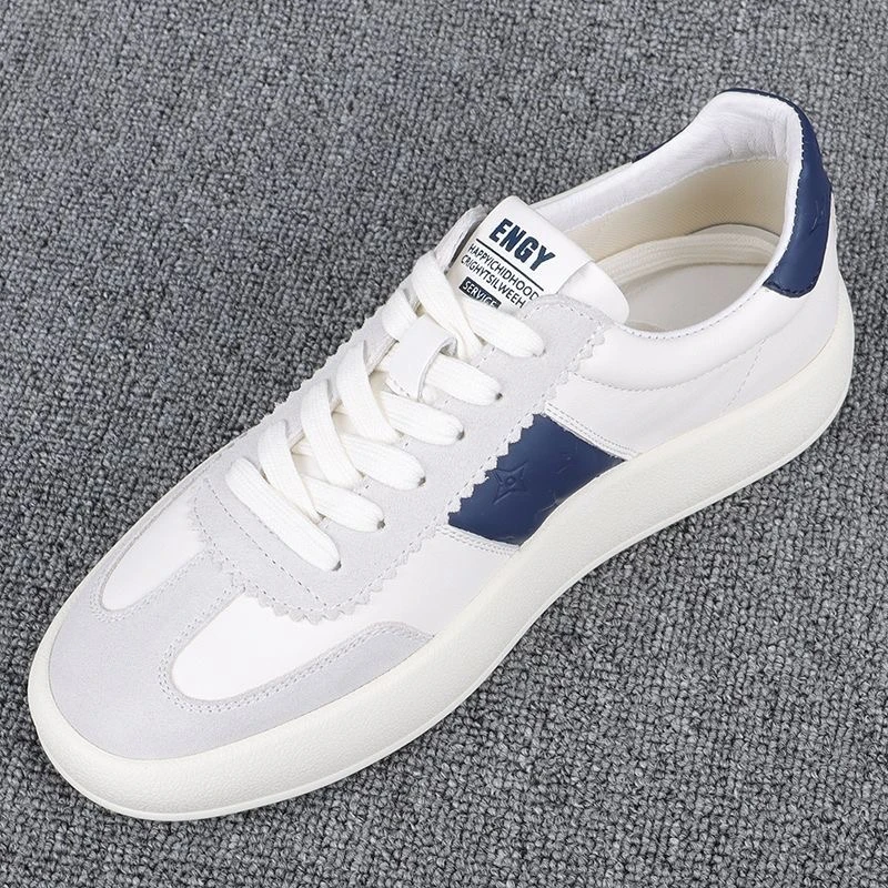 潮牌男鞋2024秋季新款潮流厚底男士休闲板鞋日常系带百搭透气单鞋