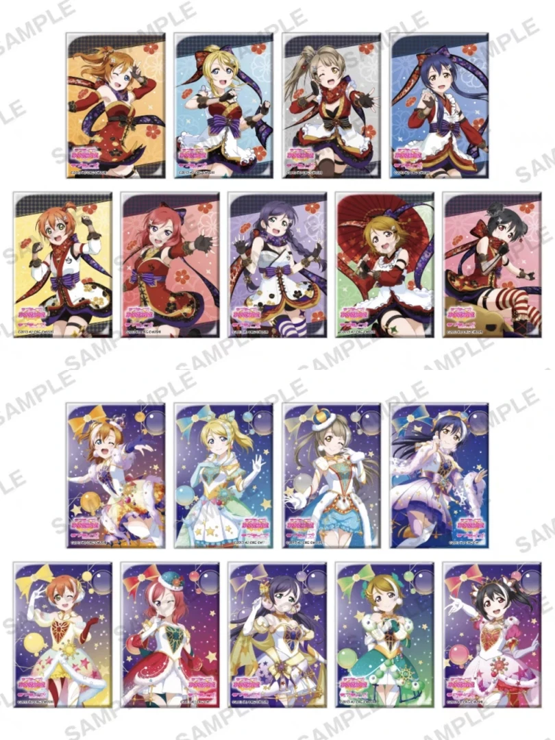 代拆 lovelive学院偶像祭 忍者 满天星 方形徽章吧唧 东条希 妮可