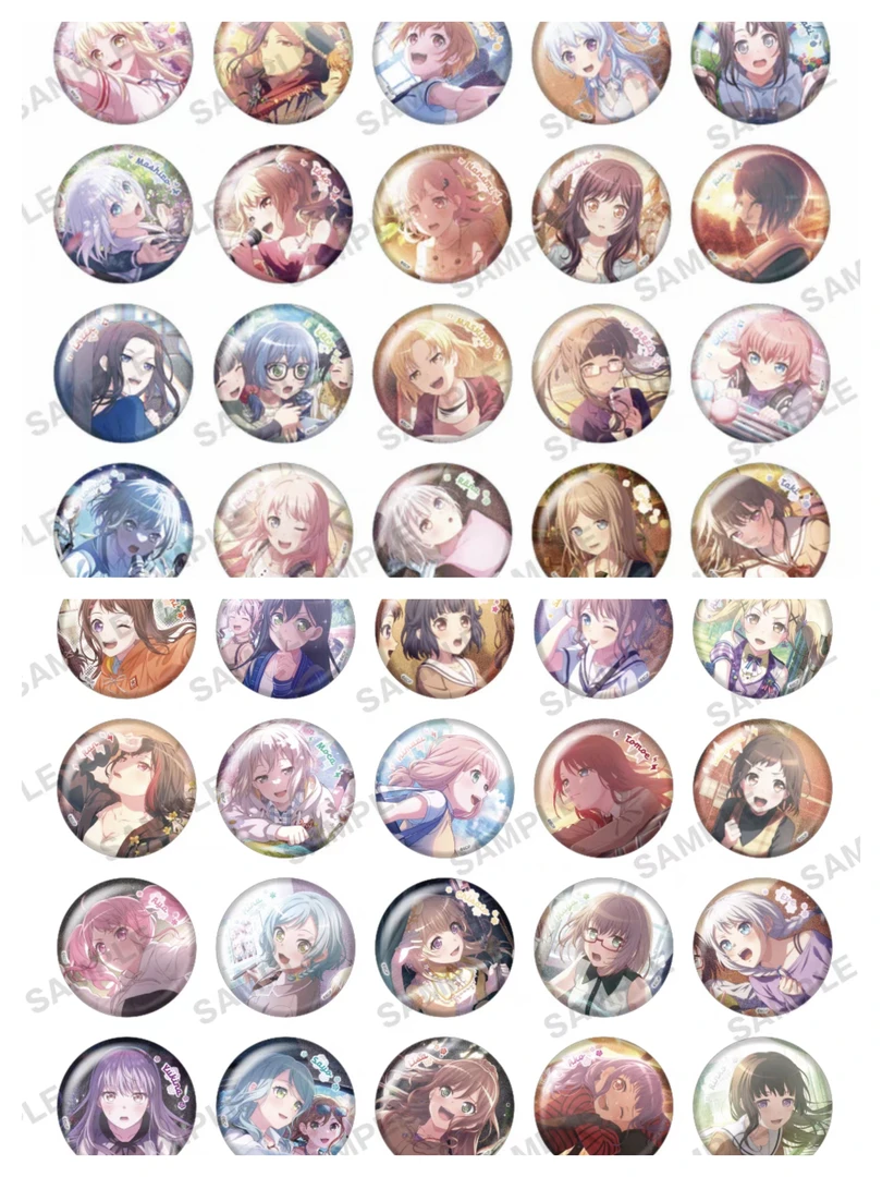 代拆 BanGDream 渋谷细闪V5 AB盒吧唧徽章 千早爱音 凑友希那