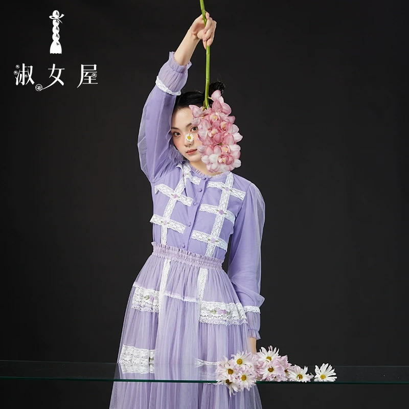 淑女屋官方旗舰店水晶鞋与玫瑰花月季花舞会套装②号