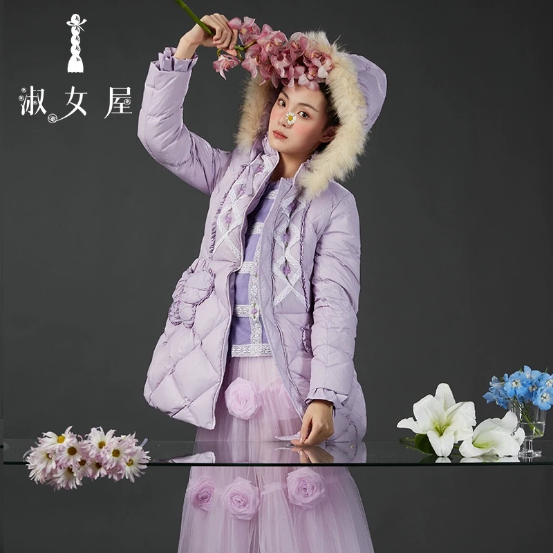 淑女屋淑女屋官方旗舰店水晶鞋与玫瑰花。外套②