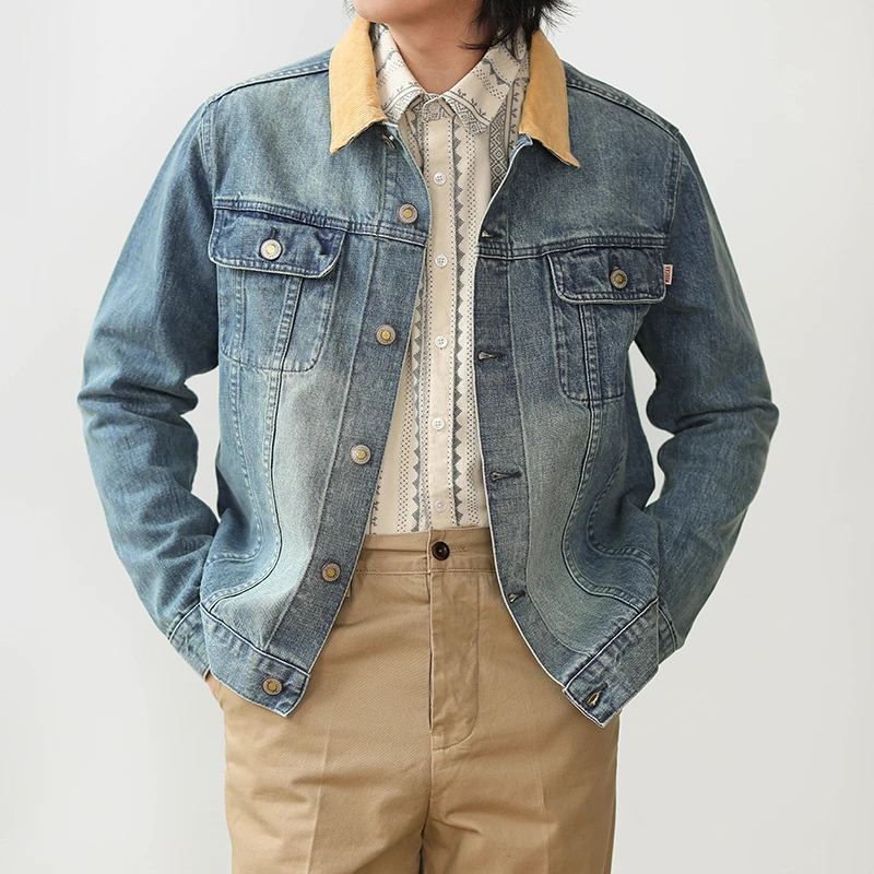 风暴骑士美式复古卡车司机重工水洗夹克三代牛仔外套MBBCAR窄幅