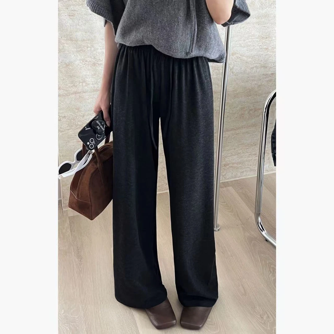 SP 超好穿 超好穿  慵懒高腰显瘦垂感百搭阔腿裤