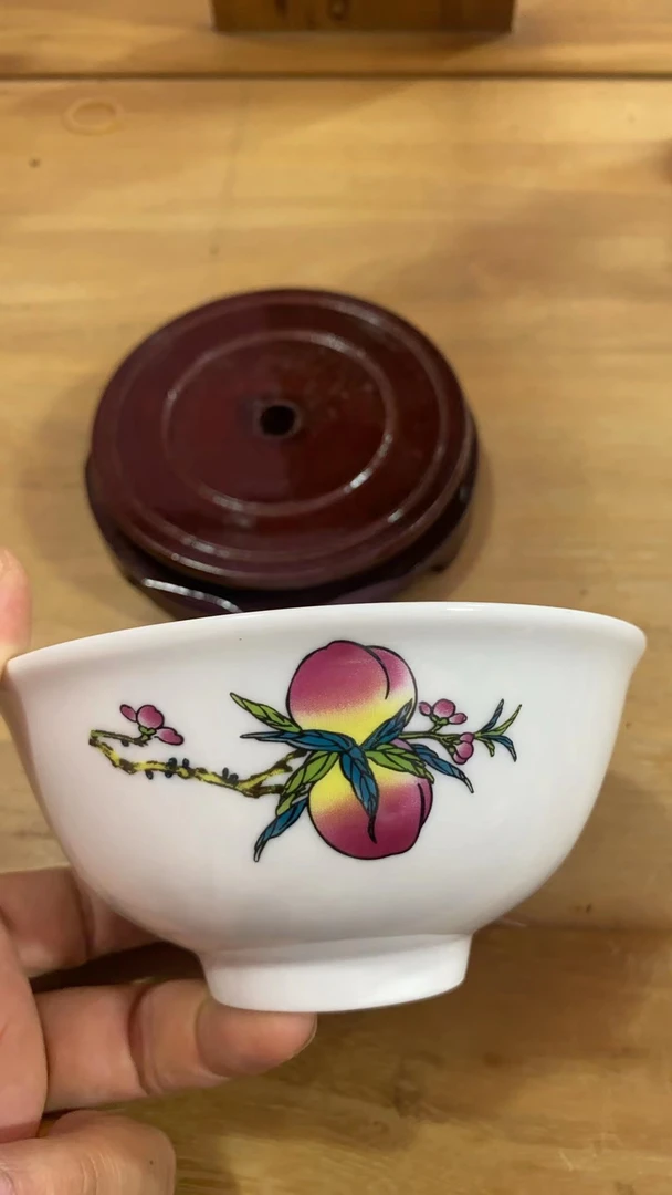 景德镇陶瓷5寸米饭碗 桃子