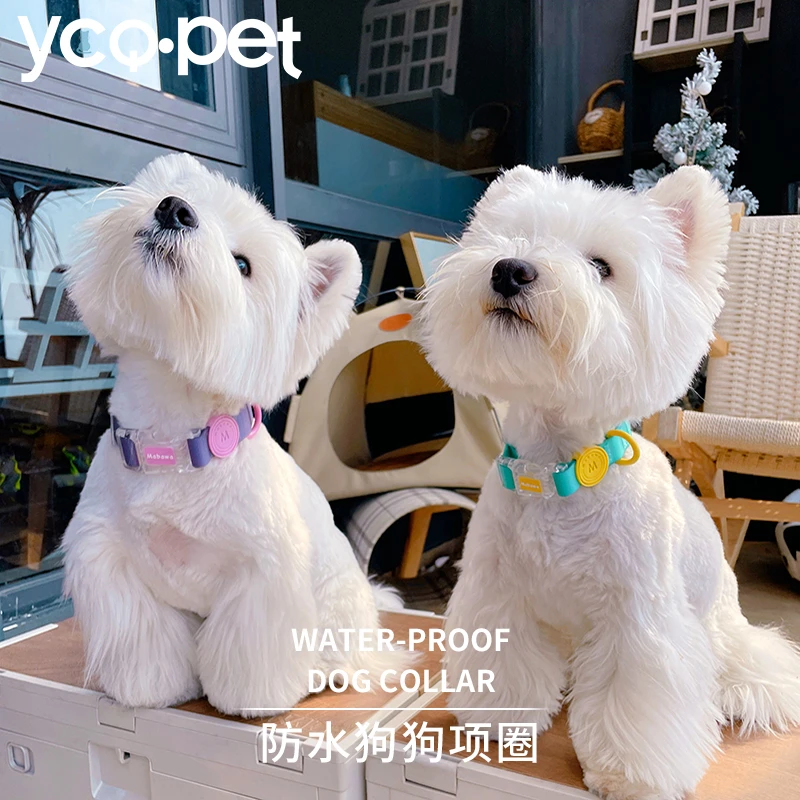 狗狗项圈防水狗圈狗项圈小型犬脖圈大型犬中型法斗泰迪柯基牵绳