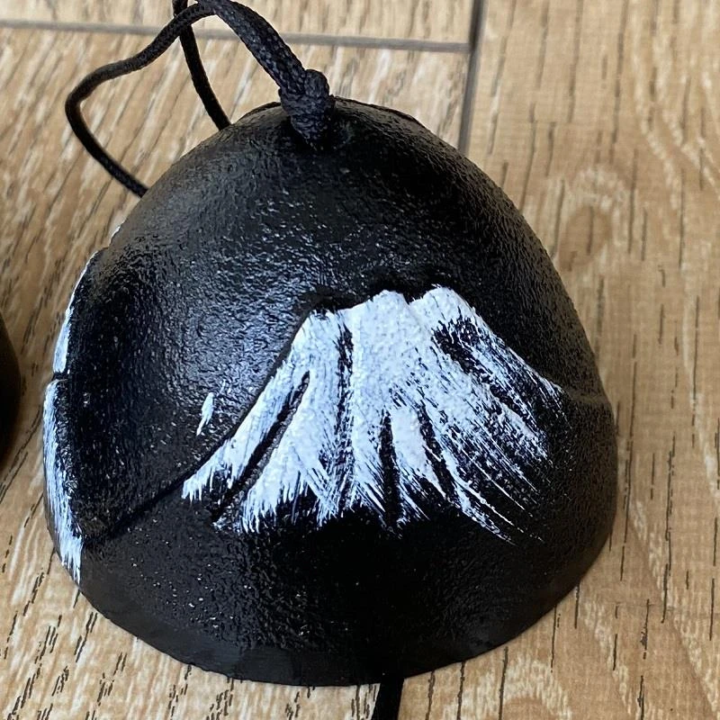 日本南部铸铁风铃富士山户外国风日式挂件复古露营铃铛生日礼物