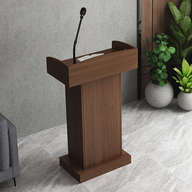 讲台演讲台小型高立式发言台教室讲台桌简约现代迎宾接待台咨客台