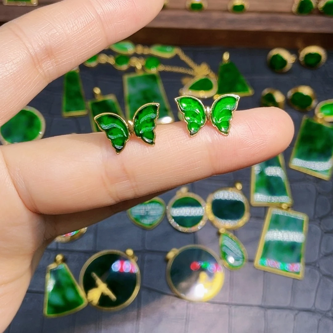 【闪购商品】翡翠，18K金镶嵌