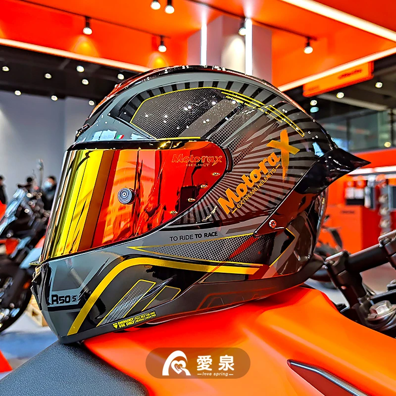 Motorax/摩雷士r50s摩托车头灰盔男女蓝牙航海贼王全盔机车春夏季