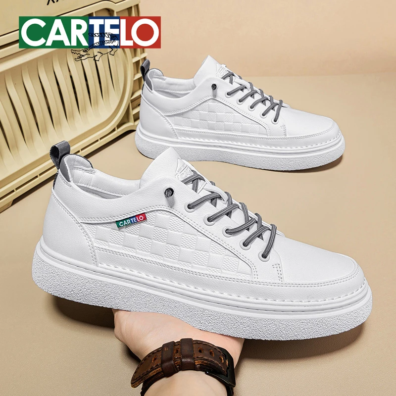 卡帝乐鳄鱼男鞋2025秋季新款男士日常休闲鞋防水防污软底舒适男鞋