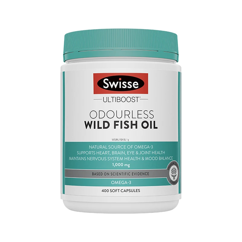 Swisse斯维诗无腥味鱼油胶囊1000mg 400粒/瓶[达人推荐]