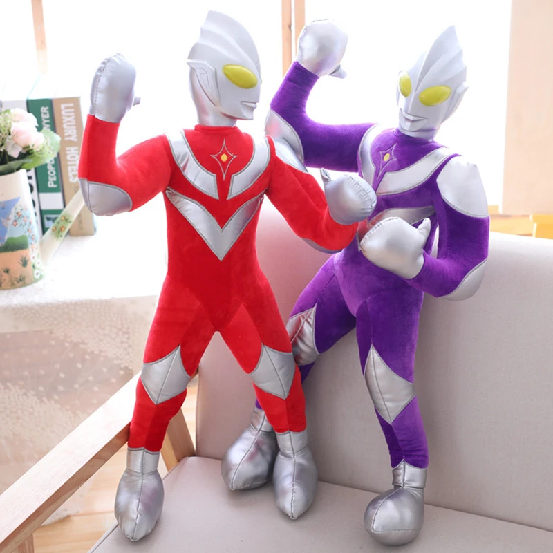 奥特曼毛绒玩具公仔抱枕卡通可爱儿童咸蛋超人男孩睡觉六一礼物