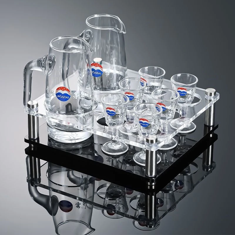 包邮茅台小酒杯无铅水晶玻璃烈酒杯套装件礼盒装