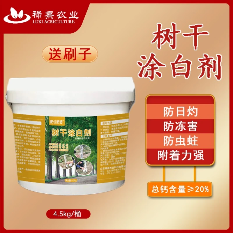 肥公肥婆 树干涂白剂果树防虫防抗冻刷白园艺苗木大树防寒抗病