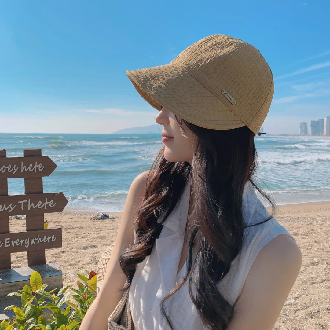 【麦】2023气质百搭显脸小渔夫帽女夏天防晒帽日系素颜盆帽遮阳帽
