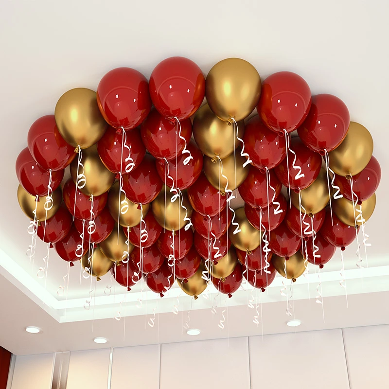 结婚气球装饰金属气球场景布置生日气球婚礼创意浪漫婚房布置套装
