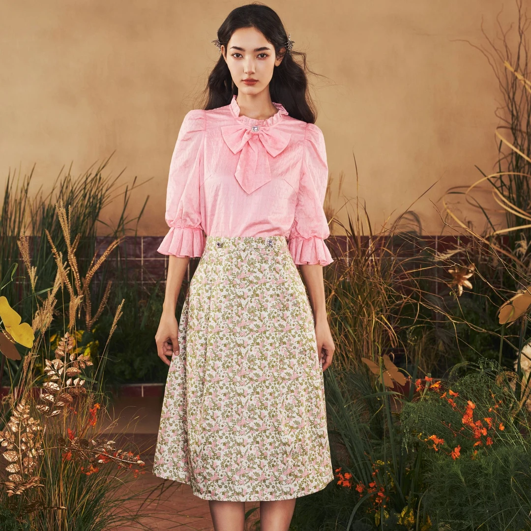 DILI 提花半裙  324224515