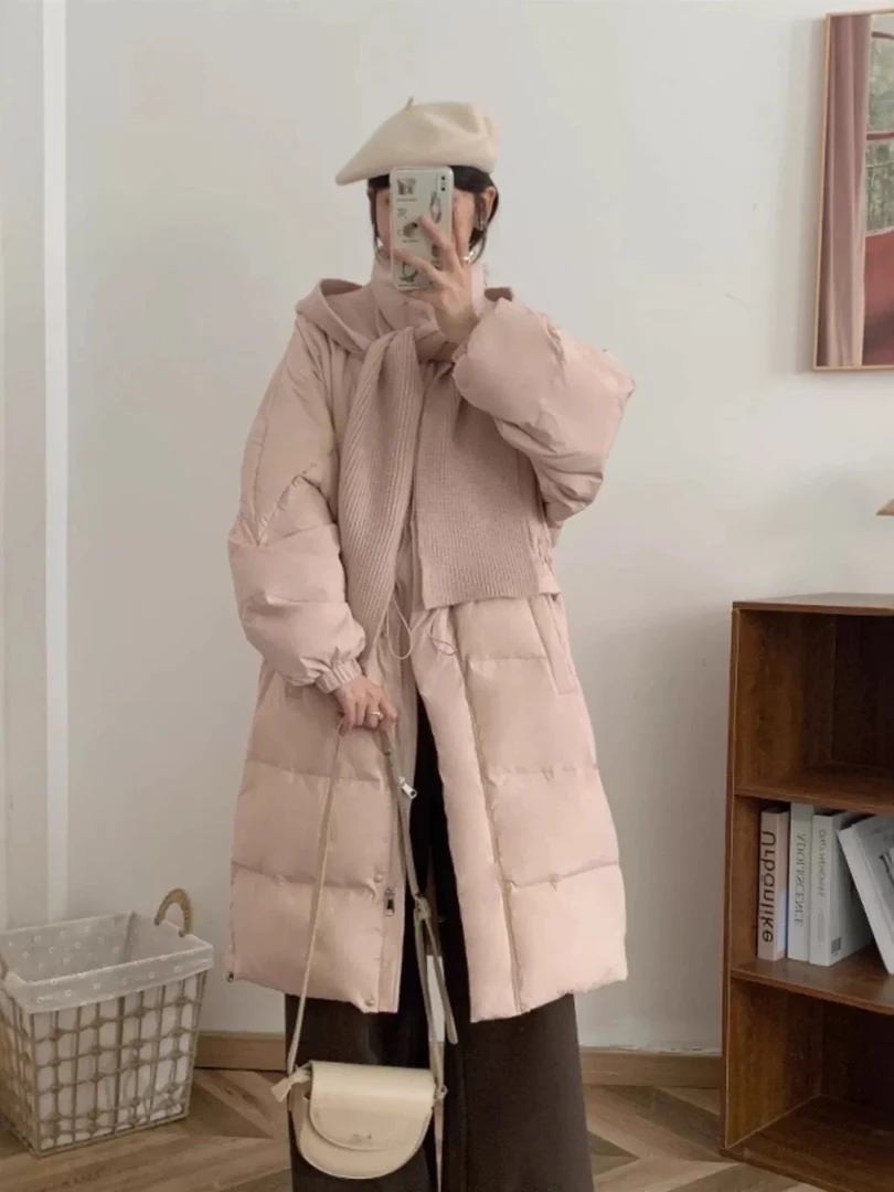 507·冬季新款韩版针织围巾披肩长款女加厚宽松外套潮