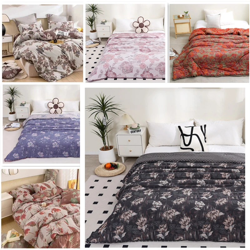 【清仓，孤品，高货尾单】双层纱被子 四件套 秋冬被 枕巾 枕套 床盖