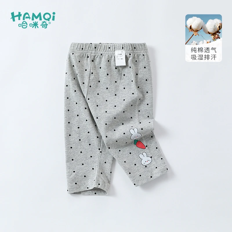 纯棉童装女童打底裤外穿儿童裤子夏季新款洋气休闲裤女宝夏装薄款