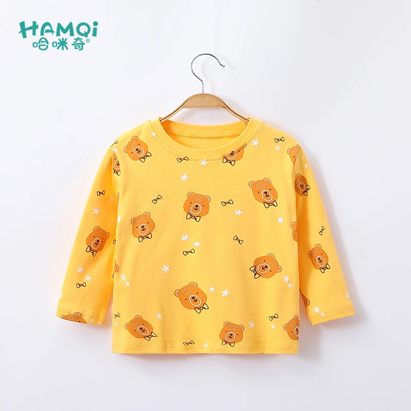 童装男童长袖t恤秋季新款秋装儿童衬衫宝宝衣服纯棉中小童打底衫