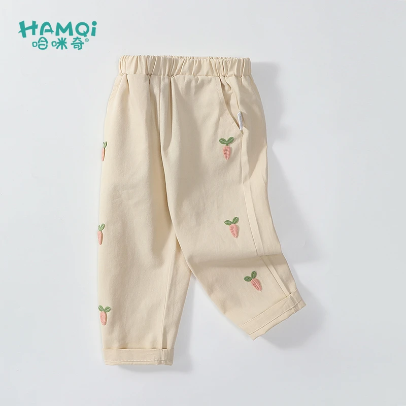 童装女童裤子2025秋季新款儿童休闲裤纯棉小童长裤宝宝秋装萝卜裤