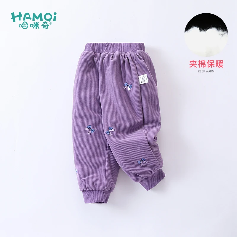 【旗舰店】童装女童裤子宝宝衣服秋冬款夹棉保暖儿童女裤女宝秋冬装