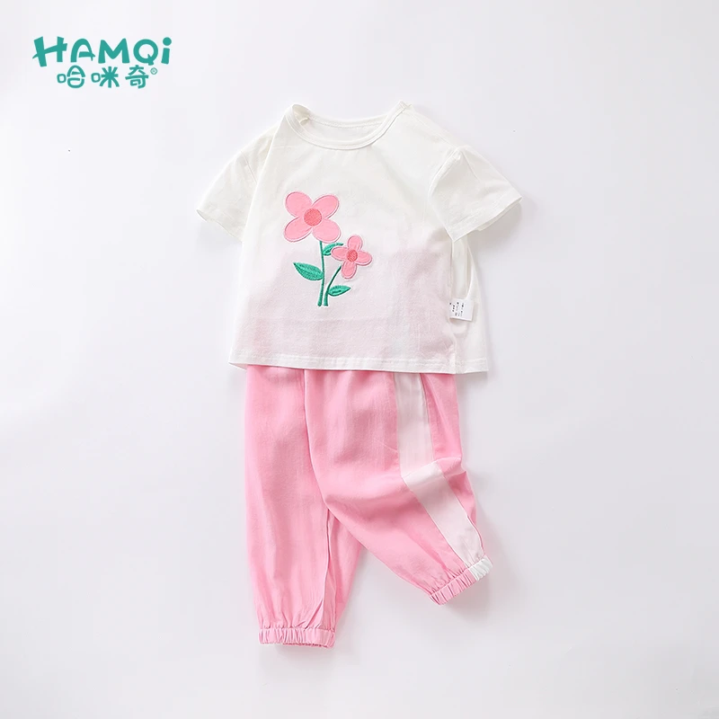 童装女童夏季套装儿童短袖宝宝衣服女宝夏装新款休闲小童薄款洋气