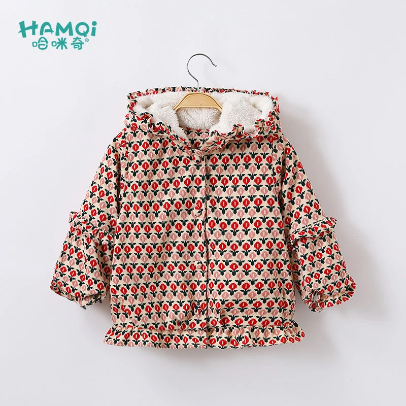 【旗舰店】儿童外套童装女童冬装加绒加厚女宝宝秋冬衣服连帽保暖