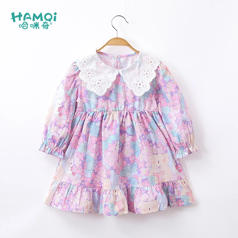 童装女童连衣裙秋季新款女宝宝秋装纯棉长袖儿童裙子中小童公主裙