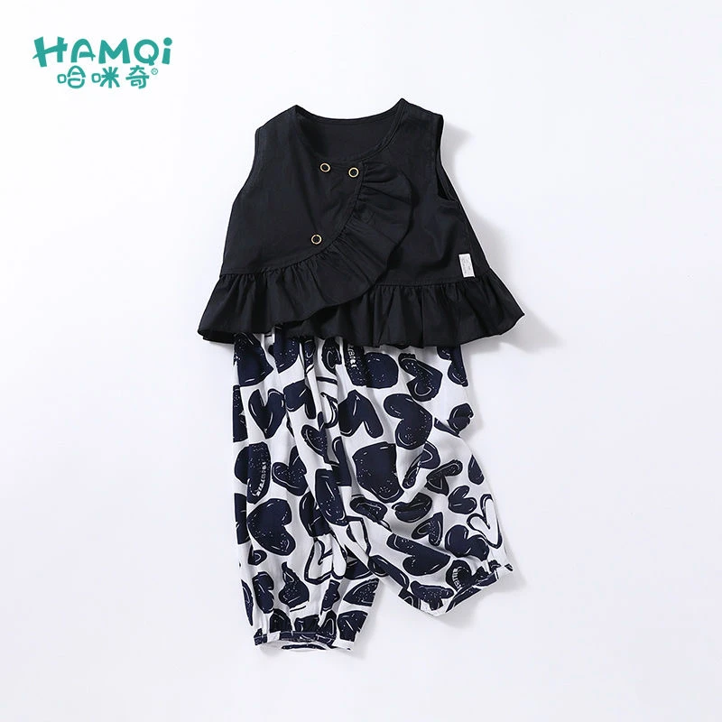 【旗舰店】童装女童套装儿童服装女宝宝夏装夏季洋气时髦背心长裤