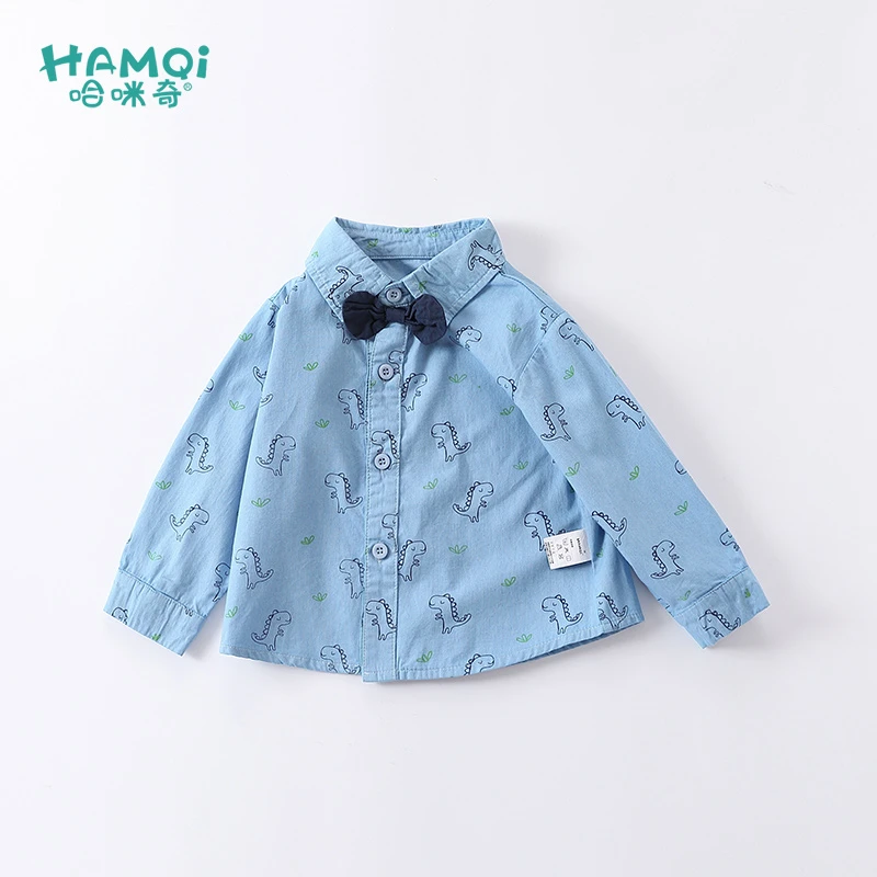【旗舰店】童装男童衬衫春秋装洋气纯棉儿童上衣表演服百搭宝宝衬衣