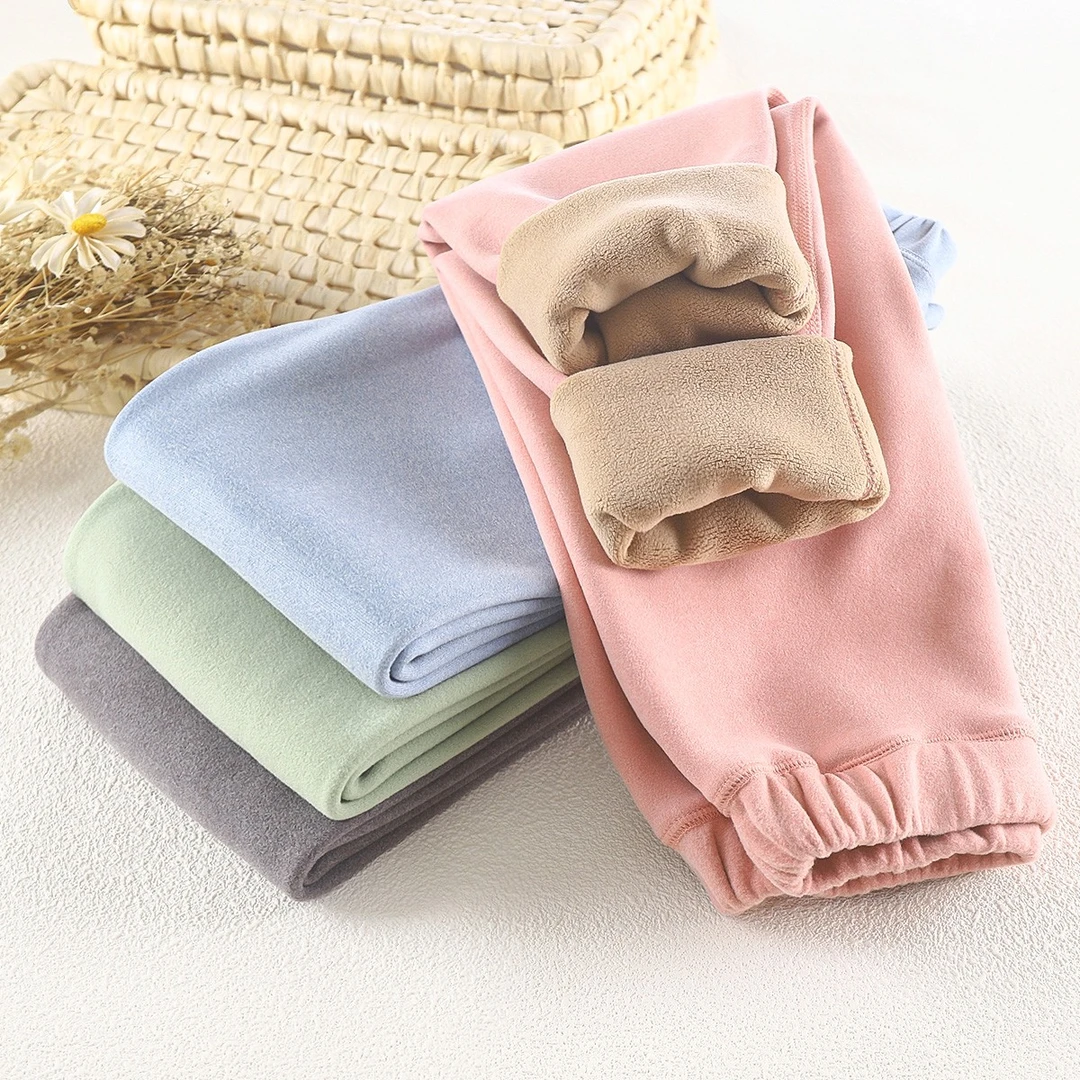 儿童裤子男童女孩秋冬保暖裤中大童加厚加绒秋裤打底裤内穿时尚潮