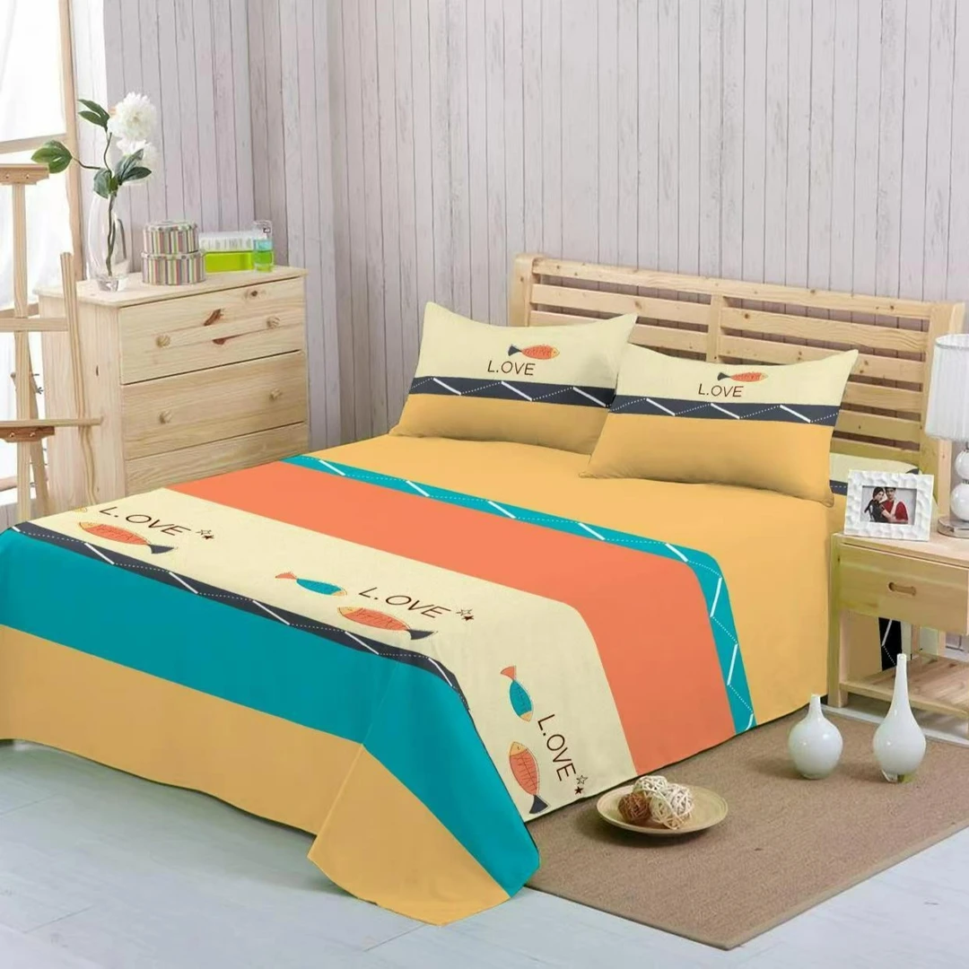 【单人被套】 休闲小鱼  棉 斜纹加厚尺寸150*210亲肤柔软被套