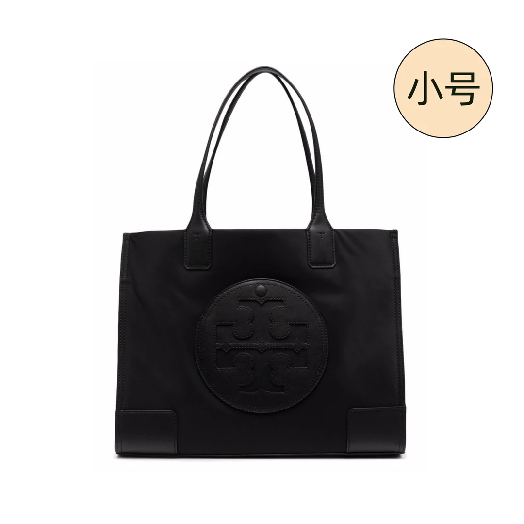 99新 TORY BURCH/汤丽柏琦 Ella托特包小号黑/081