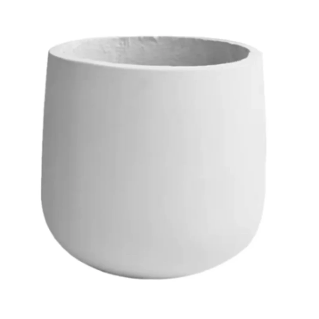 大肚子瓷盆氧化镁水泥花盆树脂盆柠檬树专用搭配