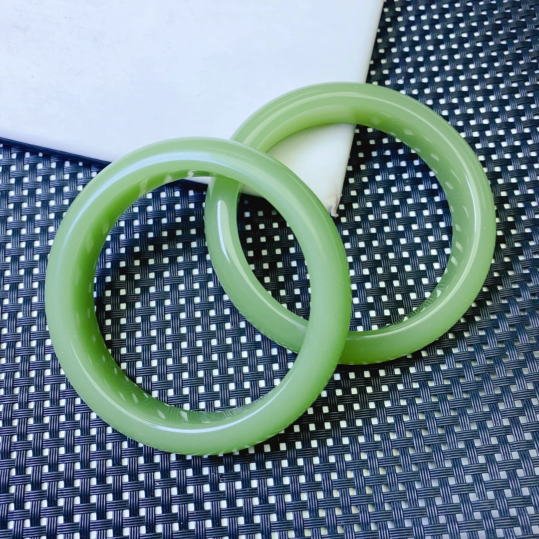 【宏泰】Q5鸭蛋青常规手镯女设计轻奢时尚手链手串