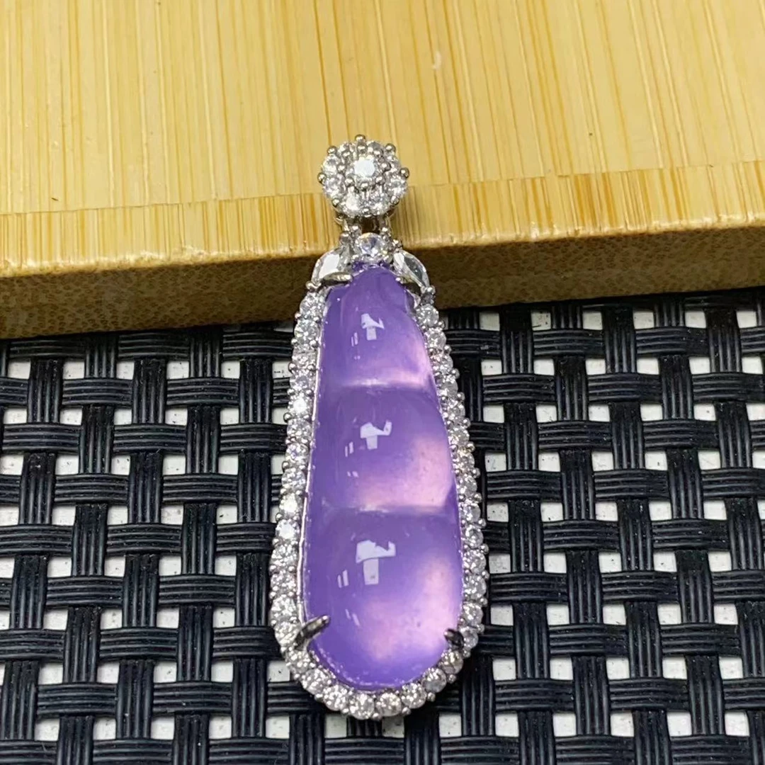 【宏泰】F7冰紫四季豆女设计轻奢时尚手链手串