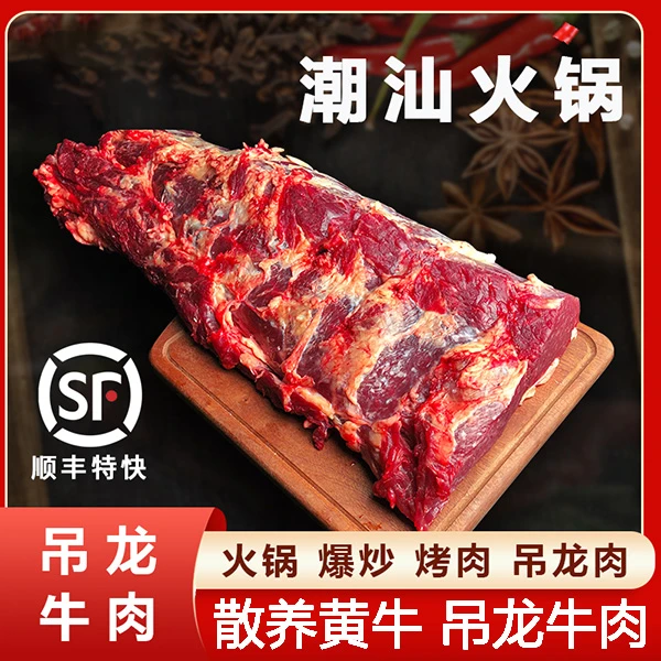 新鲜吊龙牛肉2斤嫩牛肉农家散养黄牛肉1000g潮汕牛肉火锅炖牛肉