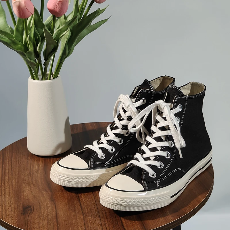 直播专用帆布鞋时尚休闲百搭复古潮流经典简约男女低帮高帮板鞋