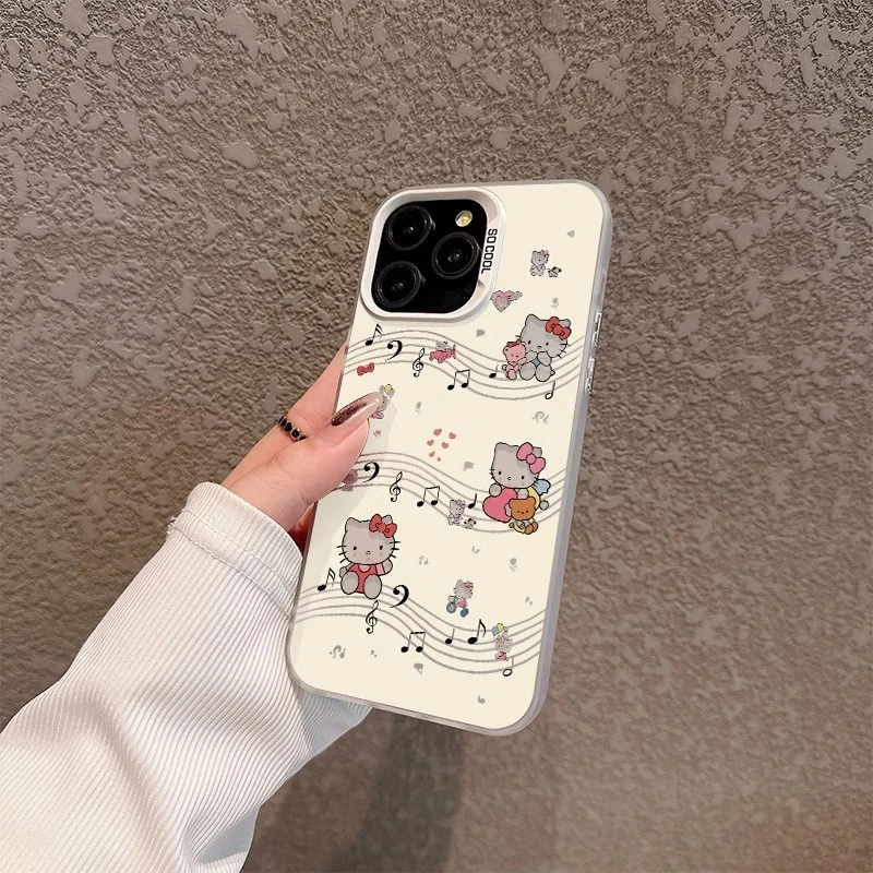 【果盟】创意五线谱凯蒂猫苹果华为手机壳iphone15promax卡通14