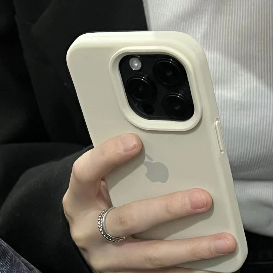 【果盟】苹果15promax手机壳iphone14液态硅胶纯色13防摔12pro简约