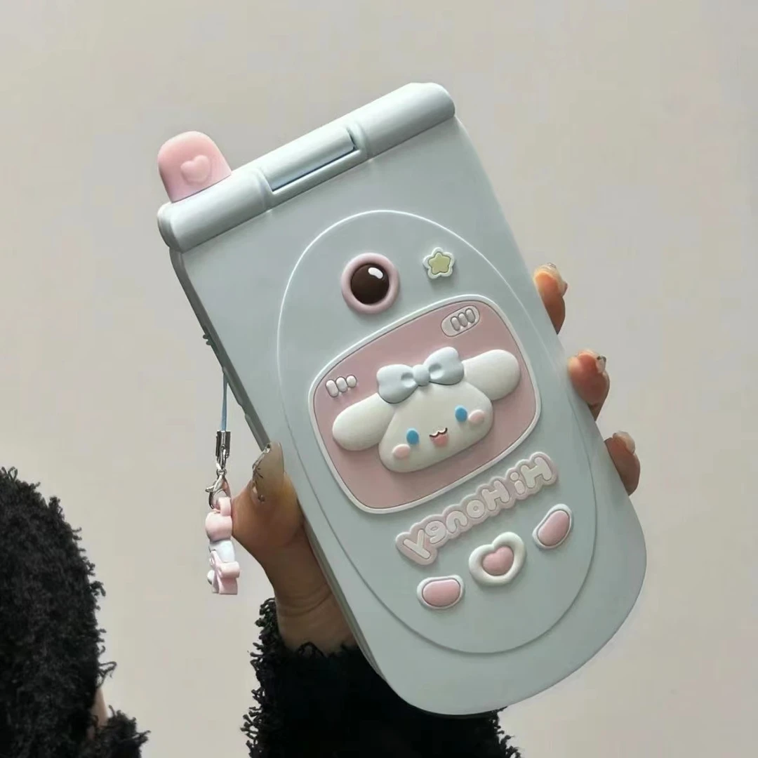 【果盟】翻盖大哥大镜面kt猫玉桂狗15/14手机壳苹果13promax/iPhone