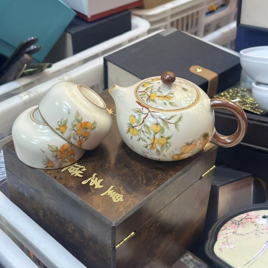【闪购商品】丰收汝窑西施带两杯1340