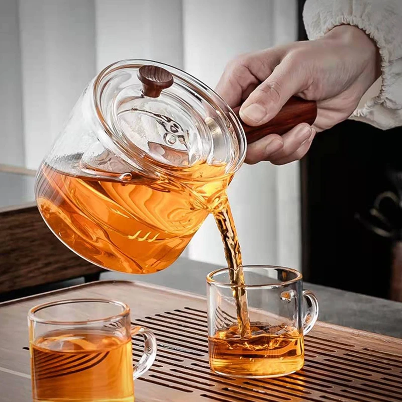 【闪购商品】玻璃煮茶壶透明带过滤烧水壶高硼硅耐热家用茶壶 1236
