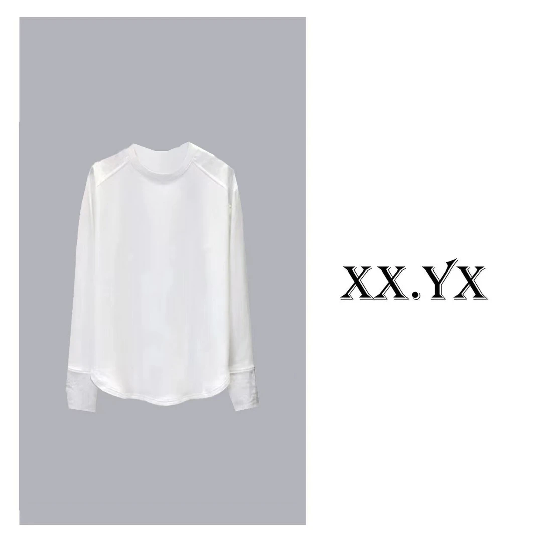 XX.YX（新潮国风））早春新款欧货潮ins国风设计感小众白色t恤677