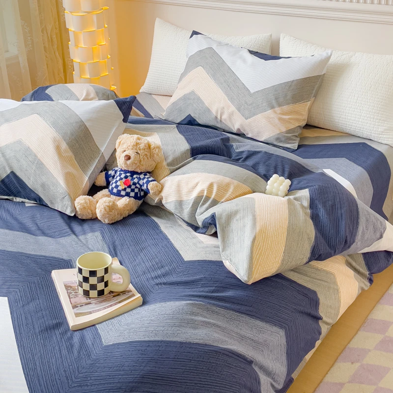 床上纯棉被套单件100%全棉1.5x2米x2.3米单人被罩200*230单个150