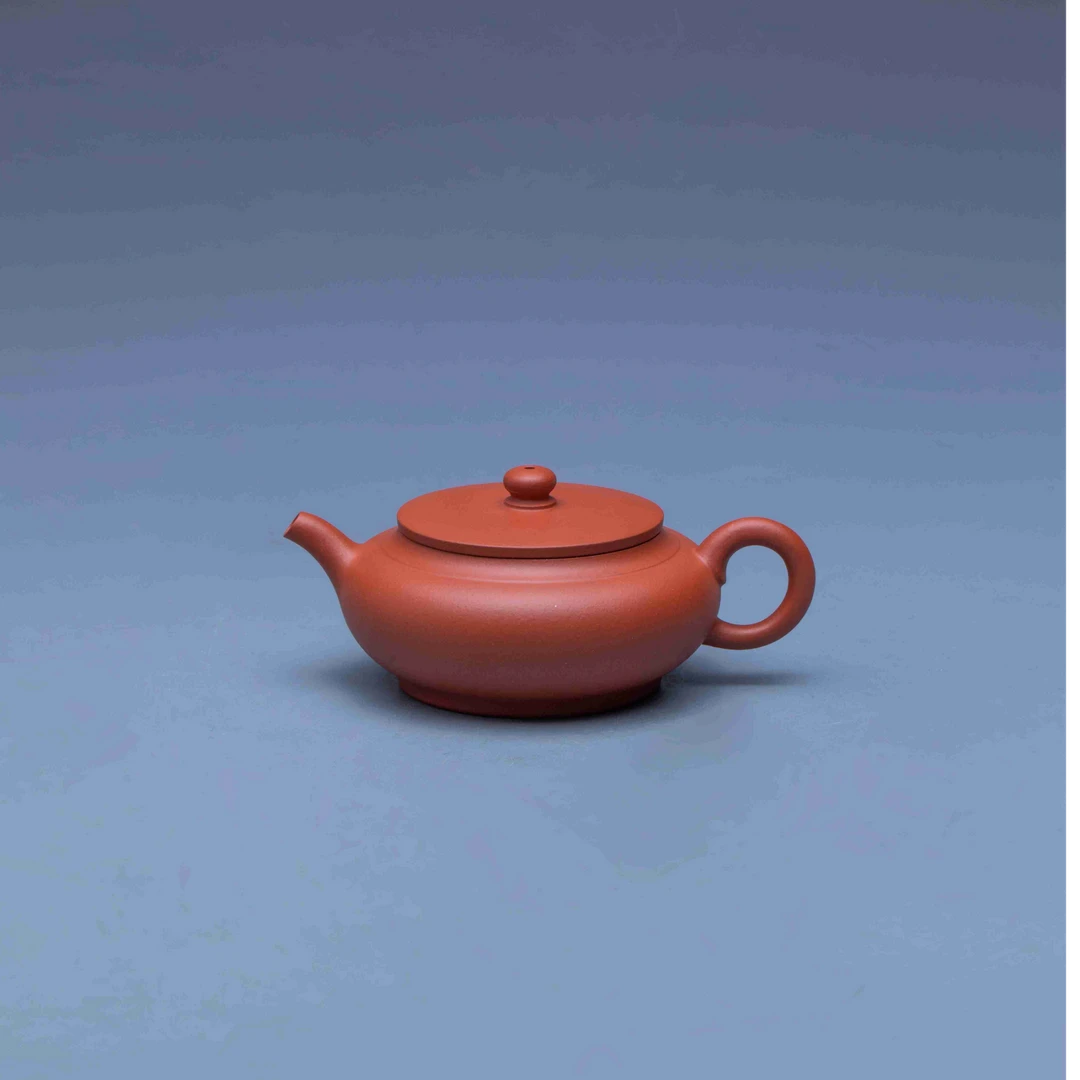 五堂昆仑 孟臣扁灯 红泥 100cc