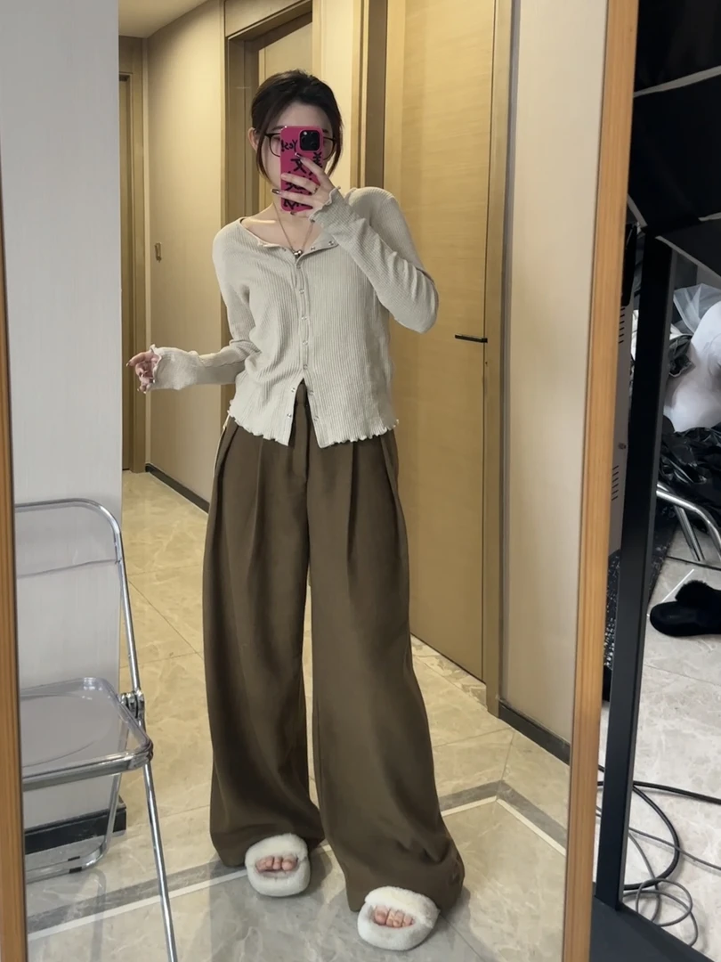 EH STORE【雅痞艺术生】秋冬心头好复古西装阔腿裤