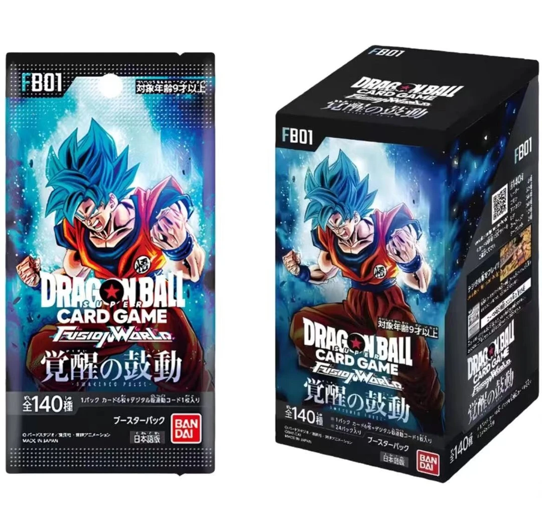 【代拆】日版龙珠TCG FB01 觉醒的鼓动 补充包卡牌